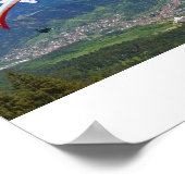 Gleitschirmflieger im Schwarzwald Poster (Hoek)