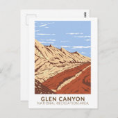 Glen Canyon Navajo Sandstone  Briefkaart (Voorkant / Achterkant)