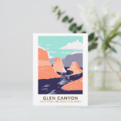 Glen Canyon Reflection Canyon Vintage Briefkaart (Staand voorkant)