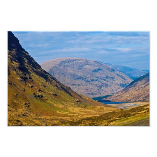 Glen Coe, Scotland Foto print Afdruk (Voorkant)