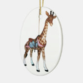 Glen Echo Carousel Giraffe Keramisch Ornament (Links)