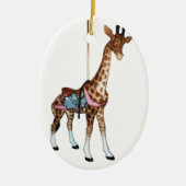 Glen Echo Carousel Giraffe Keramisch Ornament (Voorkant)