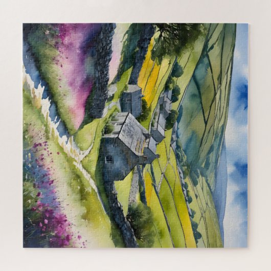 "Glen Garlands" Landschap Yorkshire Dales Scène Legpuzzel (Horizontaal)