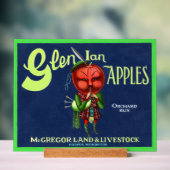  Glen Ian Apples Logo, Hooper, Acryl Bord (Neutraal)