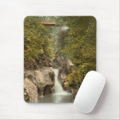 Glen May Waterfall, Peel, Isle of Man, England Muismat (Met muis)