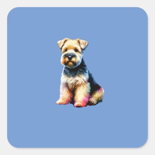 Glen of Imaal Terrier Dog Vierkante Sticker (Voorkant)