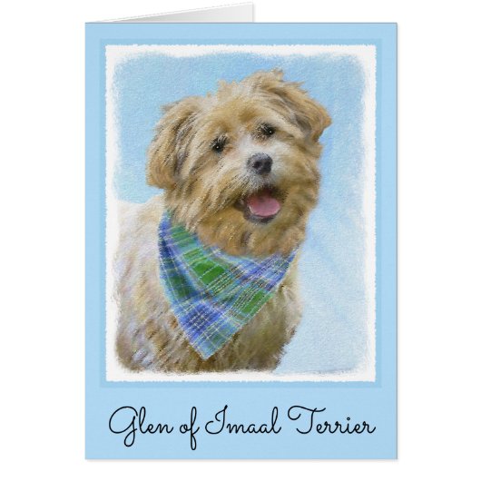 Glen of Imaal Terrier Peinture - Art original Chie (Devant)