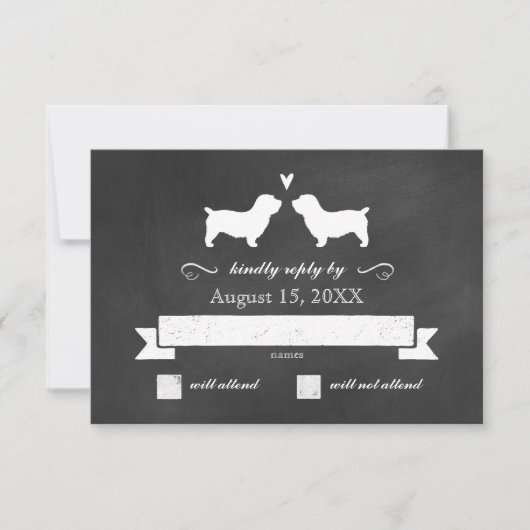Glen of Imaal Terriers Mariage Réponse RSVP (Devant)