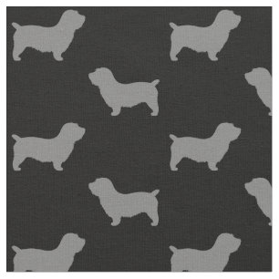 Glen of Imal Terrier Dog Silhouettes patterned Stof