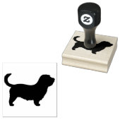 Glen of Imal Terrier met Long Tail Silhouette Rubberstempel (Gestempeld)