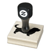 Glen of Imal Terrier met Long Tail Silhouette Rubberstempel (Stempel)