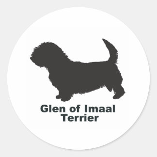 Glen of Imal Terrier Ronde Sticker