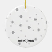 Glen of Imal Terrier - Santa Hat Kerstmis Bauble Keramisch Ornament (Achterkant)