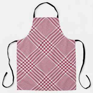 Glen plaid patroon helder in rood en wit. Seamle Schort