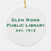 Glen Ridge Public Library Ornament (Achterkant)