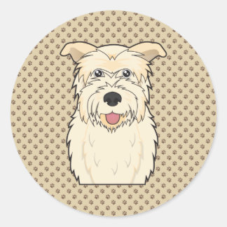 Glen van Imaal Terrier Cartoon Ronde Sticker