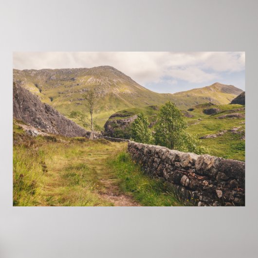 Glencoe Landschap Poster (Voorkant)