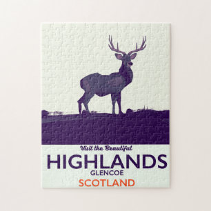 Glencoe, vakantieprint Schotse Hooglanden. Legpuzzel