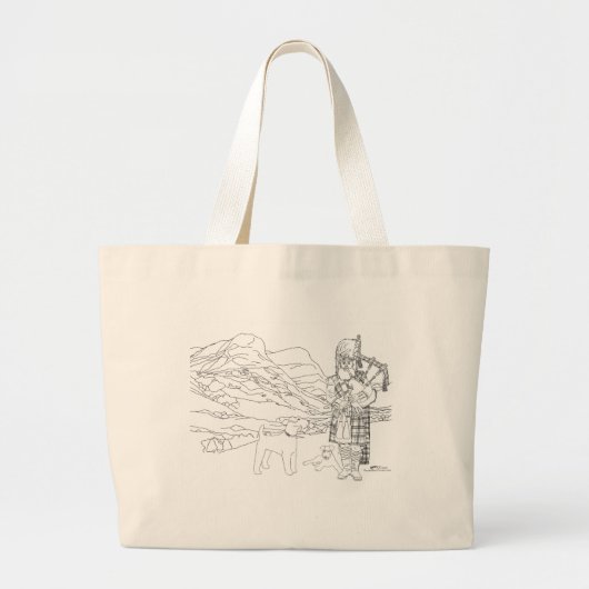 Glencoe Valley Scotland Canvas tas (Voorkant)