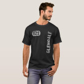 Glendale Arizona 623 Area Code  Retro T-shirt (Voorkant volledig)