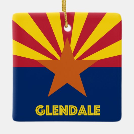 Glendale Arizona Keramisch Ornament (Voorkant)