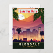 Glendale, Californie, Carte postale de voyage,  (Devant / Derrière)