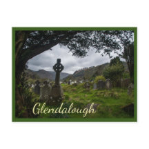 Glendalough (Keltisch kruis) met tekst