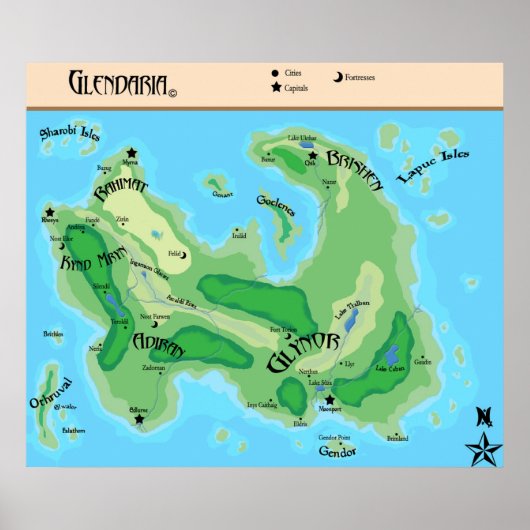 Glendaria Poster (Voorkant)