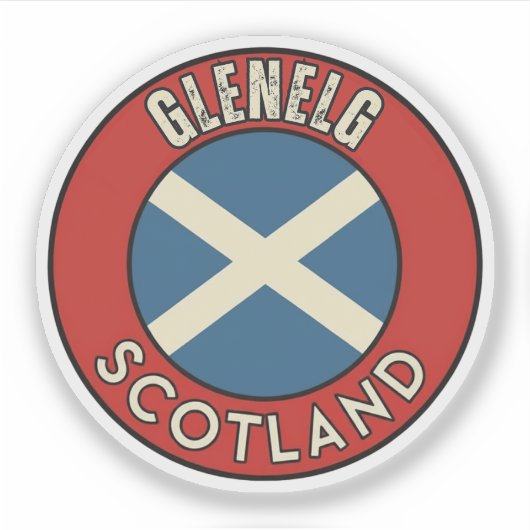Glenelg, Scotland Sticker (Voorkant)