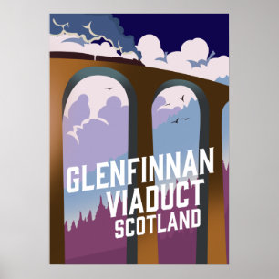 Glenfinnan Viaduct Schotland Poster