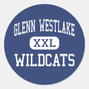 Glenn Westlake Wildcats Midden Lombard Ronde Sticker