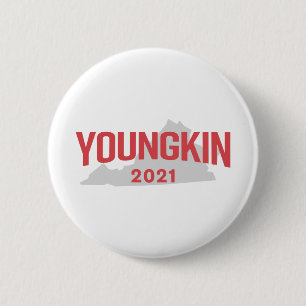 Glenn Youngkin voor gouverneur van Virginia Ronde Button 5,7 Cm
