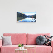 Glenns Lake Sunset - Glacier National Park Canvas Afdruk (Insitu (Woonkamer))