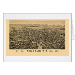 Glens Herfsten, NY Panoramic Map - 1884