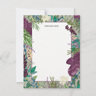 Glenside Botanica – Orchidee & Blad Notitiekaart Notitiekaartje