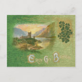 Glenveigh Castle Shamrocks St Patrick's Briefkaart (Voorkant)