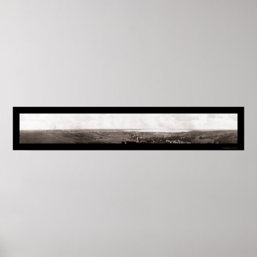 Glenwood MN Panorama Foto 1913 Poster (Voorkant)