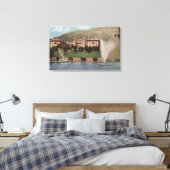 Glenwood Springs, CO - Uitzicht van Hotel CO & Poo Canvas Afdruk (Insitu (Slaapkamer))