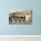 Glenwood Springs, CO - Uitzicht van Hotel CO & Poo Canvas Afdruk (Insitu (Houten vloer))