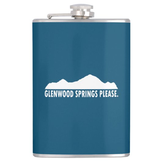 Glenwood Springs Colorado Alsjeblieft Heupfles (Voorkant)