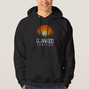 Glenwood Springs Colorado CO Retro Style Hoodie