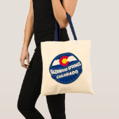 Glenwood Springs Colorado flag burst canvas tas (Voorkant (product))