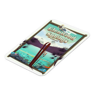 Glenwood Springs Colorado Ski poster. Magneet