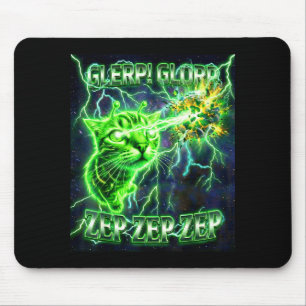 Glerp Glorp Grappige Alien Gnarp Alien Kat Grappig Muismat