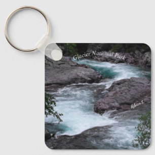 Gletier National Park Stream Photo Sleutelhanger