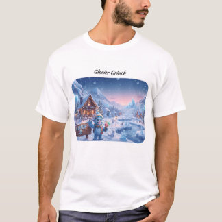 Gletsjer Grinch Land van Ijs Magische Winter T-Shi T-shirt