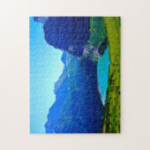 Gletsjer in Montana. Legpuzzel (Verticaal)