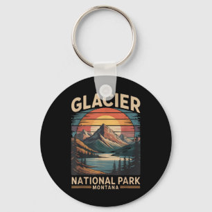 Gletsjer Nationaal Park Beer Vintage Montana Wande Sleutelhanger