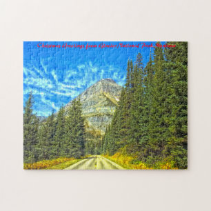 Gletsjer Nationaal Park Montana. Kerstgroeten Legpuzzel