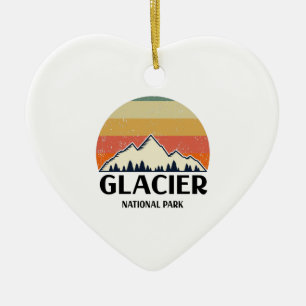 Gletsjer Nationaal Park uit het verleden Keramisch Ornament